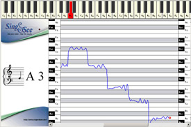 sing & see vocal training software screenshot